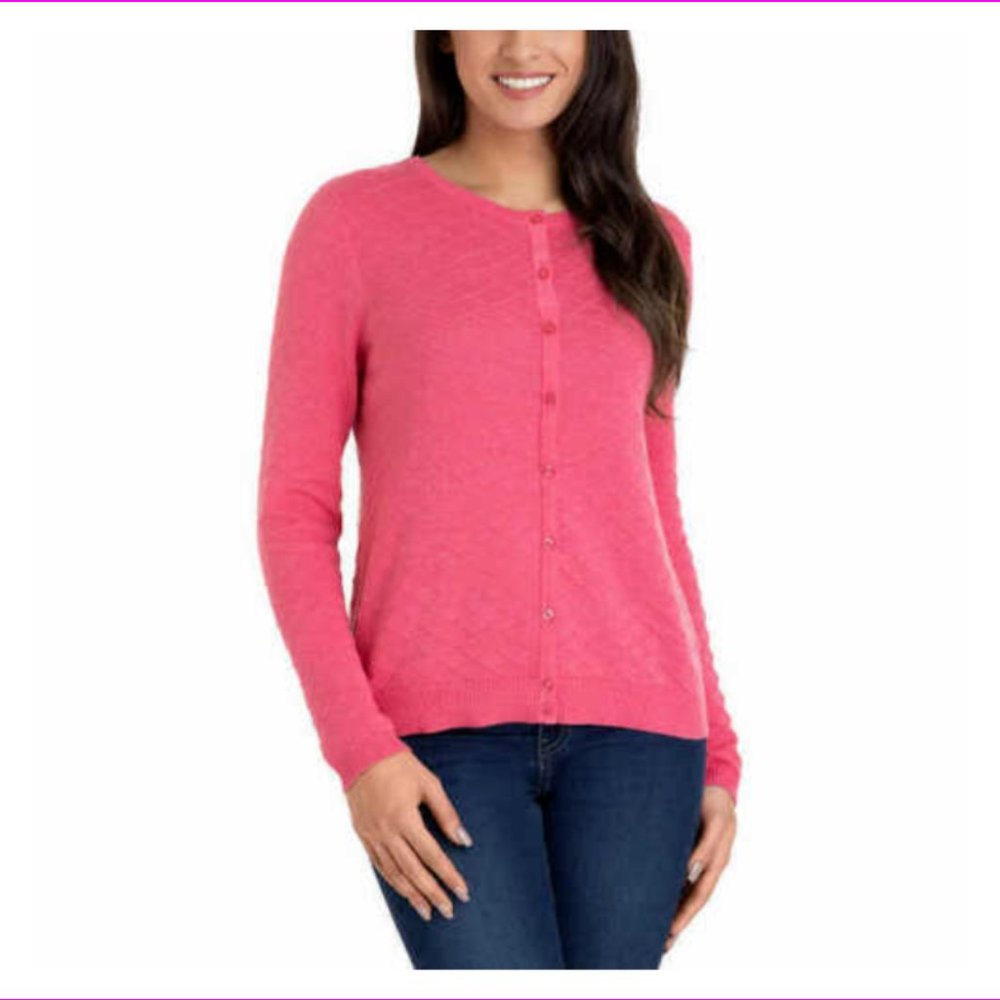 Hilary Radley Ladies' Button Down Cardigan